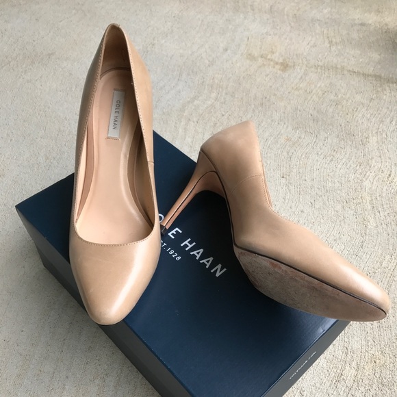 Cole Haan Shoes - SOLD Cole Haan Nude Leather Pumps